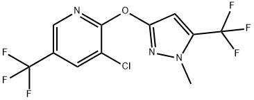 3-CHLORO-2-([1-METHYL-5-(TRIFLUOROMETHYL)-1H-PYRAZOL-3-YL]OXY)-5-(TRIFLUOROMETHYL)PYRIDINE Struktur