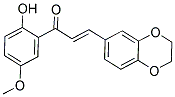 3-(2,3-DIHYDRO-1,4-BENZODIOXIN-6-YL)-1-(2-HYDROXY-5-METHOXYPHENYL)PROP-2-EN-1-ONE Struktur