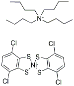 TETRABUTYLAMMONIUM BIS(3,6-DICHLORO-1,2-BENZENEDITHIOLATO)NICKELATE Struktur