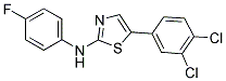 5-(3,4-DICHLOROPHENYL)-N-(4-FLUOROPHENYL)-1,3-THIAZOL-2-AMINE Struktur