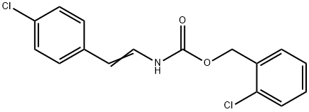 2-CHLOROBENZYL N-(4-CHLOROSTYRYL)CARBAMATE Struktur