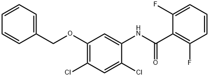 N-[5-(BENZYLOXY)-2,4-DICHLOROPHENYL]-2,6-DIFLUOROBENZENECARBOXAMIDE Struktur