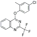 4-(4-CHLORO-2-METHYLPHENOXY)-2-(TRIFLUOROMETHYL)QUINAZOLINE Struktur