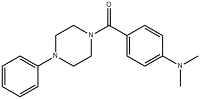 4-(DIMETHYLAMINO)PHENYL 4-PHENYLPIPERAZINYL KETONE Struktur