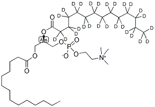 1-MYRISTOYL-2-MYRISTOYL(D27)-SN-GLYCERO-3-PHOSPHOCHOLINE Struktur