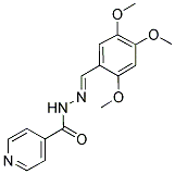 N'-[(1E)-(2,4,5-TRIMETHOXYPHENYL)METHYLENE]ISONICOTINOHYDRAZIDE Struktur