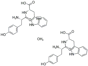 L-TYR-TRP 1 1/2 H2O Struktur