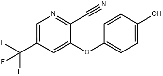 3-(4-HYDROXYPHENOXY)-5-(TRIFLUOROMETHYL)-2-PYRIDINECARBONITRILE Struktur