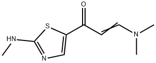 3-(DIMETHYLAMINO)-1-[2-(METHYLAMINO)-1,3-THIAZOL-5-YL]-2-PROPEN-1-ONE Struktur