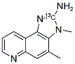 2-AMINO-3,4-DIMETHYL-3H-IMIDAZO[4,5-F]QUINOLINE-2-13C Struktur