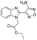 ETHYL 2-[2-(4-AMINO-1,2,5-OXADIAZOL-3-YL)-1H-1,3-BENZIMIDAZOL-1-YL]ACETATE Struktur