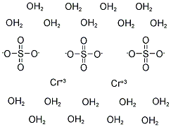 CHROMIUM SULFATE, HYDROUS Struktur