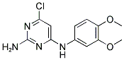 6-CHLORO-N4-(3,4-DIMETHOXYPHENYL)-2,4-PYRIMIDINEDIAMINE Struktur