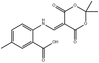 2-(((4,4-DIMETHYL-2,6-DIOXO(3,5-DIOXANYLIDENE))METHYL)AMINO)-5-METHYLBENZOIC ACID Struktur