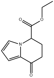 ETHYL 8-OXO-5,6,7,8-TETRAHYDROINDOLIZINE-5-CARBOXYLATE Struktur