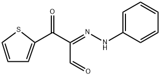 3-OXO-2-(2-PHENYLHYDRAZONO)-3-(2-THIENYL)PROPANAL Struktur