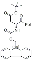 FMOC-ASP(OTBU)-WANG RESIN Struktur