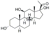 5-ALPHA-PREGNAN-3-ALPHA, 11-BETA, 17-TRIOL-20-ONE Struktur