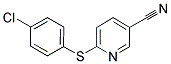 2-(4-CHLOROPHENYLTHIO)PYRIDINE-5-CARBONITRILE Struktur