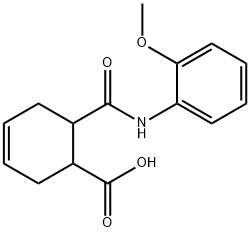 6-[(2-METHOXYANILINO)CARBONYL]-3-CYCLOHEXENE-1-CARBOXYLIC ACID Struktur