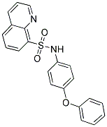 (4-PHENOXYPHENYL)(8-QUINOLYLSULFONYL)AMINE Struktur