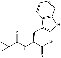 2-(2,2-DIMETHYL-PROPIONYLAMINO)-3-(1 H-INDOL-3-YL)-PROPIONIC ACID Struktur