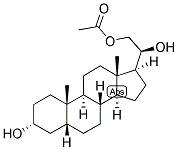 5-BETA-PREGNAN-3-ALPHA, 20-BETA, 21-TRIOL 21-ACETATE Structure