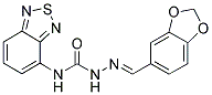 1,3-BENZODIOXOLE-5-CARBALDEHYDE N-(2,1,3-BENZOTHIADIAZOL-4-YL)SEMICARBAZONE Struktur