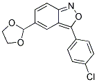 3-(4-CHLOROPHENYL)-5-(1,3-DIOXOLAN-2-YL)-2,1-BENZISOXAZOLE Struktur