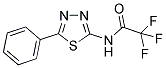 2,2,2-TRIFLUORO-N-(5-PHENYL-1,3,4-THIADIAZOL-2-YL)ACETAMIDE Struktur