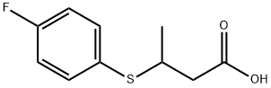 3-(4-FLUOROPHENYLTHIO)BUTYRIC ACID Struktur