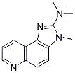 3-METHYL-2-DIMETHYLAMINO-IMIDAZO[4,5-F]QUINOLINE Struktur