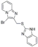 2-([(3-BROMOIMIDAZO[1,2-A]PYRIDIN-2-YL)METHYL]THIO)-1H-BENZIMIDAZOLE Struktur