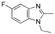 1-ETHYL-5-FLUORO-2-METHYLBENZIMIDAZOLE Struktur