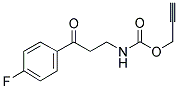 3-(4-FLUOROPHENYL)-3-OXOPROPYLCARBAMIC ACID, PROP-1-YN-3-YL ESTER Struktur