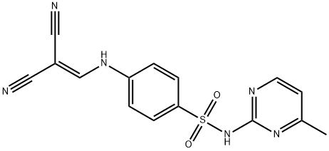 (((4-(((4-METHYLPYRIMIDIN-2-YL)AMINO)SULFONYL)PHENYL)AMINO)METHYLENE)METHANE-1,1-DICARBONITRILE Struktur