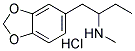 (+/-)-N-METHYL-1-(3,4-METHYLENEDIOXYPHENYL)-2-BUTANAMINE HYDROCHLORIDE Struktur