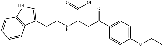 4-(4-ETHOXYPHENYL)-2-([2-(1H-INDOL-3-YL)ETHYL]AMINO)-4-OXOBUTANOIC ACID Struktur