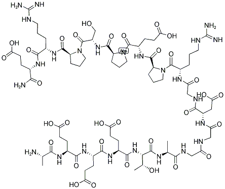 ALA-GLU-GLU-GLU-THR-ALA-GLY-GLY-ASP-GLY-ARG-PRO-GLU-PRO-SER-PRO-ARG-GLU-NH2 Struktur