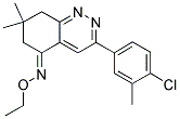 AZA(3-(4-CHLORO-3-METHYLPHENYL)-7,7-DIMETHYL(6,7,8-TRIHYDROCINNOLIN-5-YLIDENE))ETHOXYMETHANE Struktur