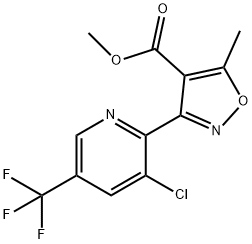 METHYL 3-[3-CHLORO-5-(TRIFLUOROMETHYL)-2-PYRIDINYL]-5-METHYL-4-ISOXAZOLECARBOXYLATE Struktur