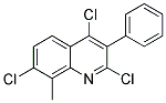 2,4,7-TRICHLORO-8-METHYL-3-PHENYLQUINOLINE Struktur