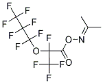 N-(1-METHYLETHYLIDENE)-N-([2,3,3,3-TETRAFLUORO-2-(1,1,2,2,3,3,3-HEPTAFLUOROPROPOXY)PROPANOYL]OXY)AMINE Struktur