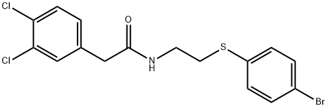 N-(2-[(4-BROMOPHENYL)SULFANYL]ETHYL)-2-(3,4-DICHLOROPHENYL)ACETAMIDE Struktur