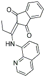 2-((8-QUINOLYLAMINO)PROPYLIDENE)INDANE-1,3-DIONE Struktur