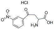 (+/-)-3-(3-NITROBENZOYL)ALANINE HYDROCHLORIDE Struktur