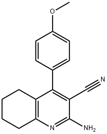 2-AMINO-4-(4-METHOXY-PHENYL)-5,6,7,8-TETRAHYDRO-QUINOLINE-3-CARBONITRILE Struktur