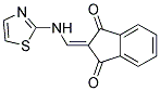 2-((2,5-THIAZOLYLAMINO)METHYLENE)INDANE-1,3-DIONE Struktur