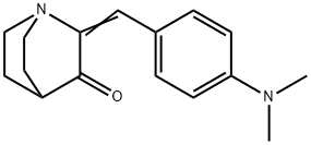 2-([4-(DIMETHYLAMINO)PHENYL]METHYLENE)-3-QUINUCLIDINONE Struktur