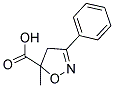 5-METHYL-3-PHENYL-4,5-DIHYDRO-ISOXAZOLE-5-CARBOXYLIC ACID Struktur